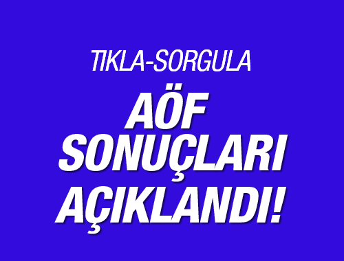 AÖF sonuçları açıklandı sınav sorgu ekranı - Resim: 0