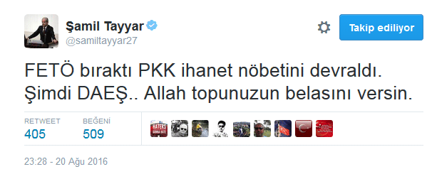 Şamil Tayyar o örgütü işaret etti! - Resim: 0